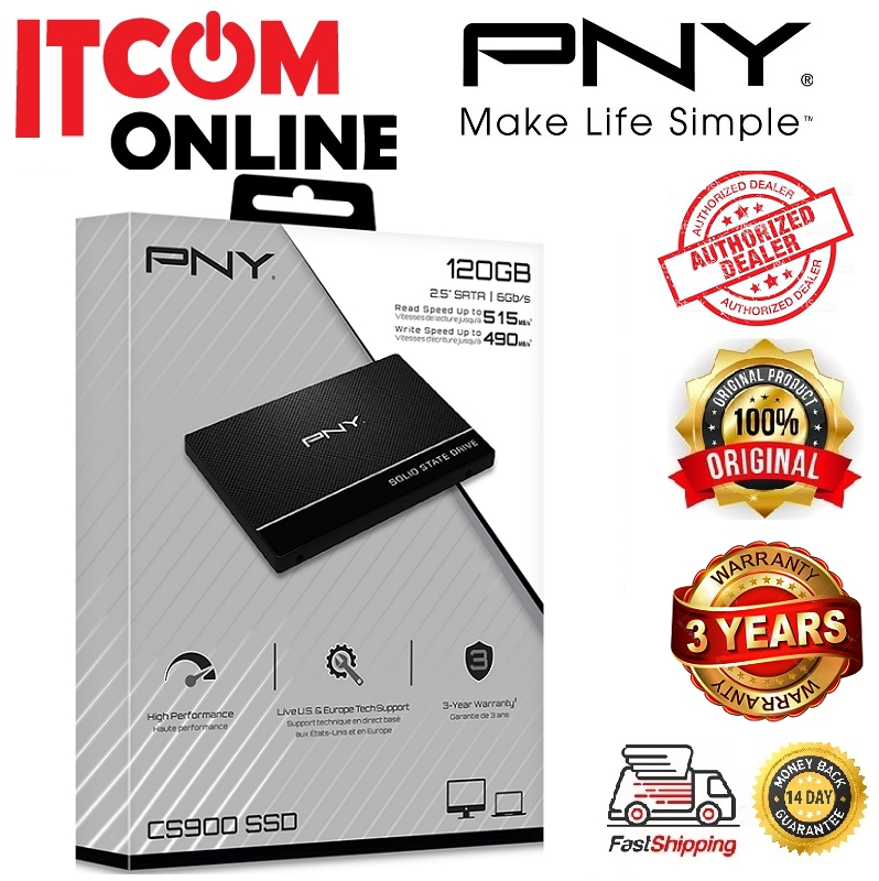 PNY CS900 120GB 2.5' SATA SSD (SSD7CS900-120-RB)
