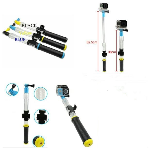 Pole Floating monopod tripod With WIFI Remote Clip for Gopro