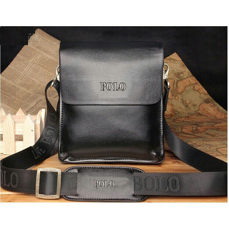 polo leather sling bag