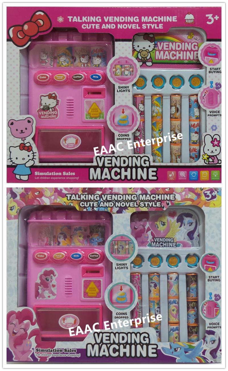 Pony / Hello Kitty Vending Machine Toys wit Sound & Lighting Fun Games