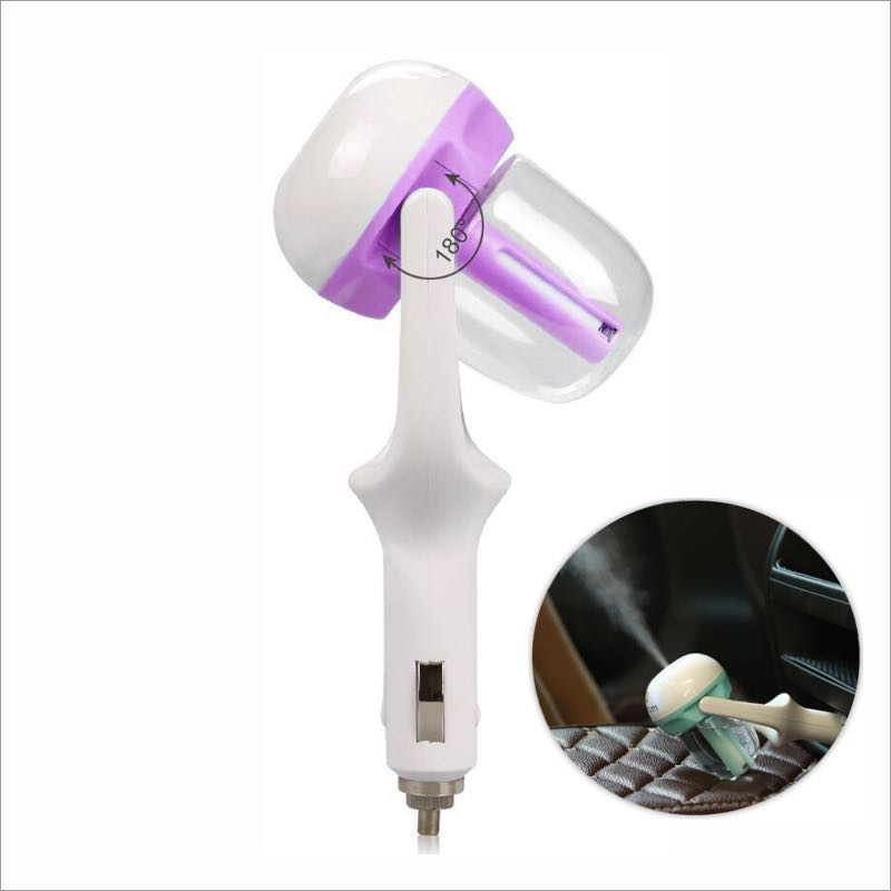 Portable Car Air Humidifier Purifier Aromatherapy Essential Oil Diffuser