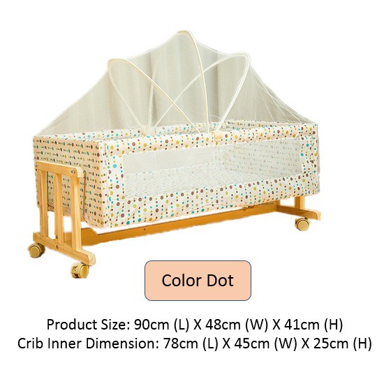 Portable Crib Folding Baby Cot Sha (end 10/10/2024 1200 AM)