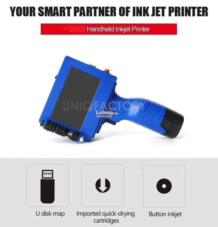 Portable Handheld Inkjet Printer Ink Expiry Date Coder Code Machine