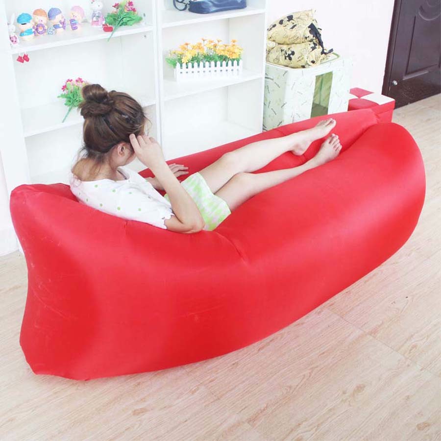 Portable Self Inflatable Couch Hangout Inflatable Sofa camping bed