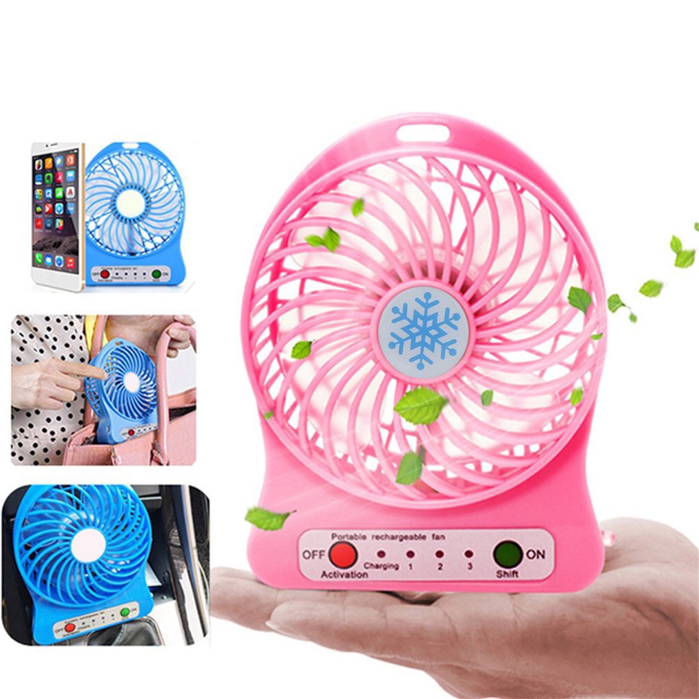 Portable Mini Fan With Rechargeable Battery