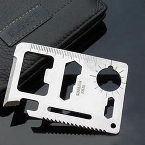 Portable Pocket Tools Card Knife 11 in 1 Camping Military
