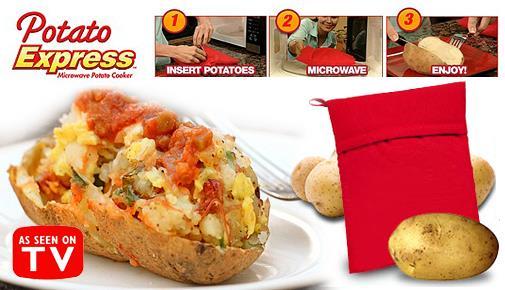 Potato Express Microwave Bag Cooker End 1 20 2019 3 15 Pm Potato Express Microwave Bag Cooker Cook Just In 4 Minutes