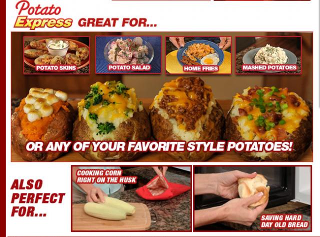 Potato Express Microwave Bag Cooker End 1 20 2020 3 15 Pm Potato Express Microwave Bag Cooker Cook Just In 4 Minutes