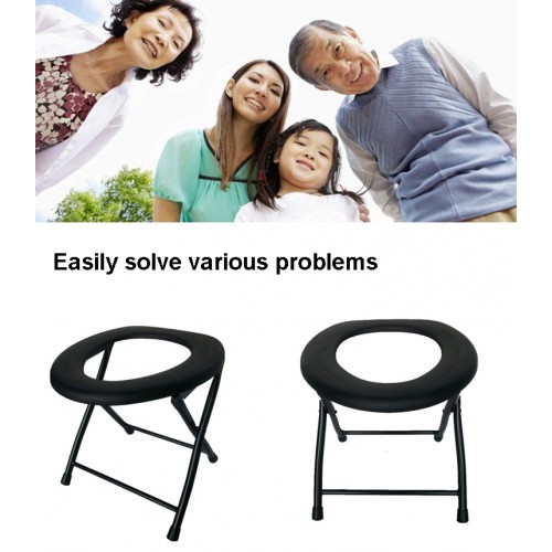 Potty Chair Foldable Toilet Commode Chair Medical Chair Old Man Adult Pregnant