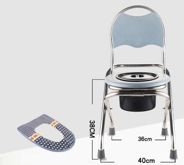 Potty Chair Foldable Toilet U Shape Chair Medical Chair Old Man Adult 