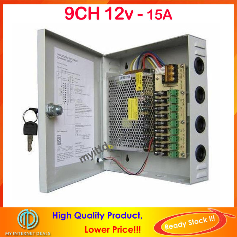 Power Supply 12V 10A 15A 20A 30A For CCTV, Alarm, Door Access