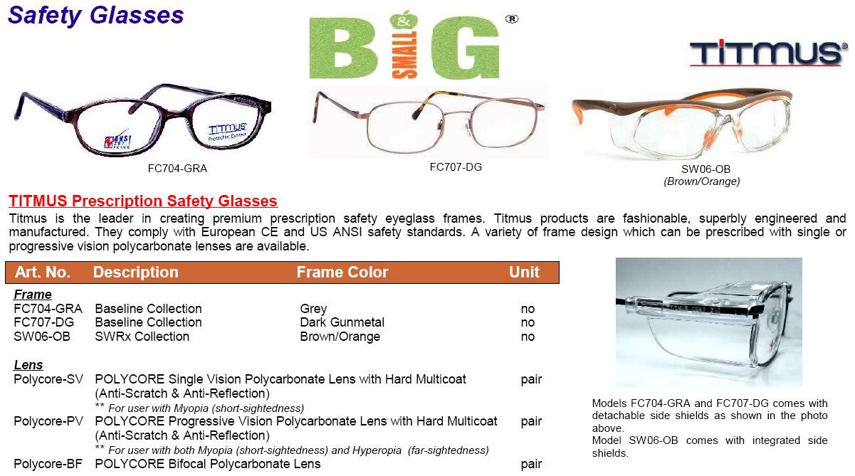 titmus prescription safety glasses