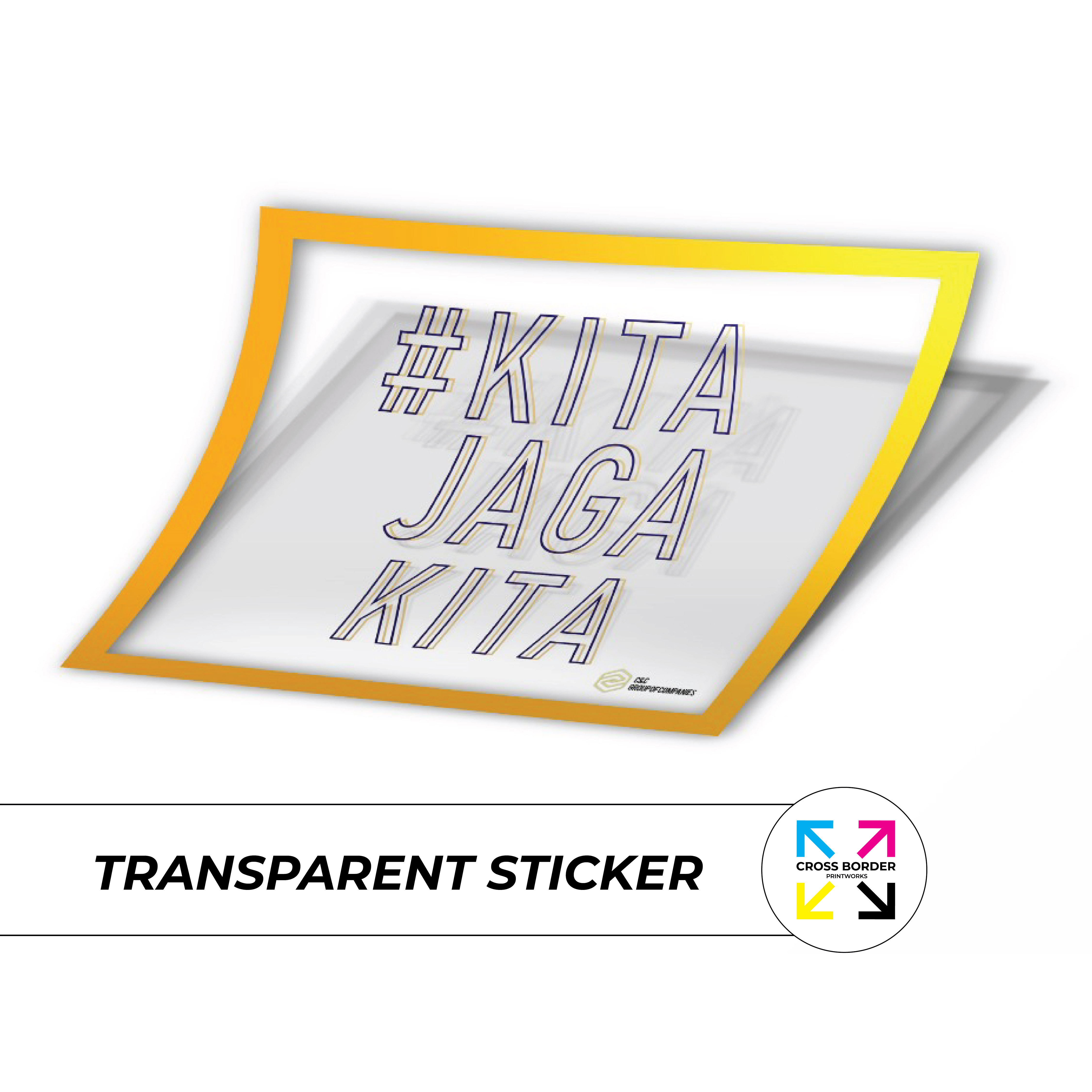 [ Pre- Order] transparent label sticker printing
