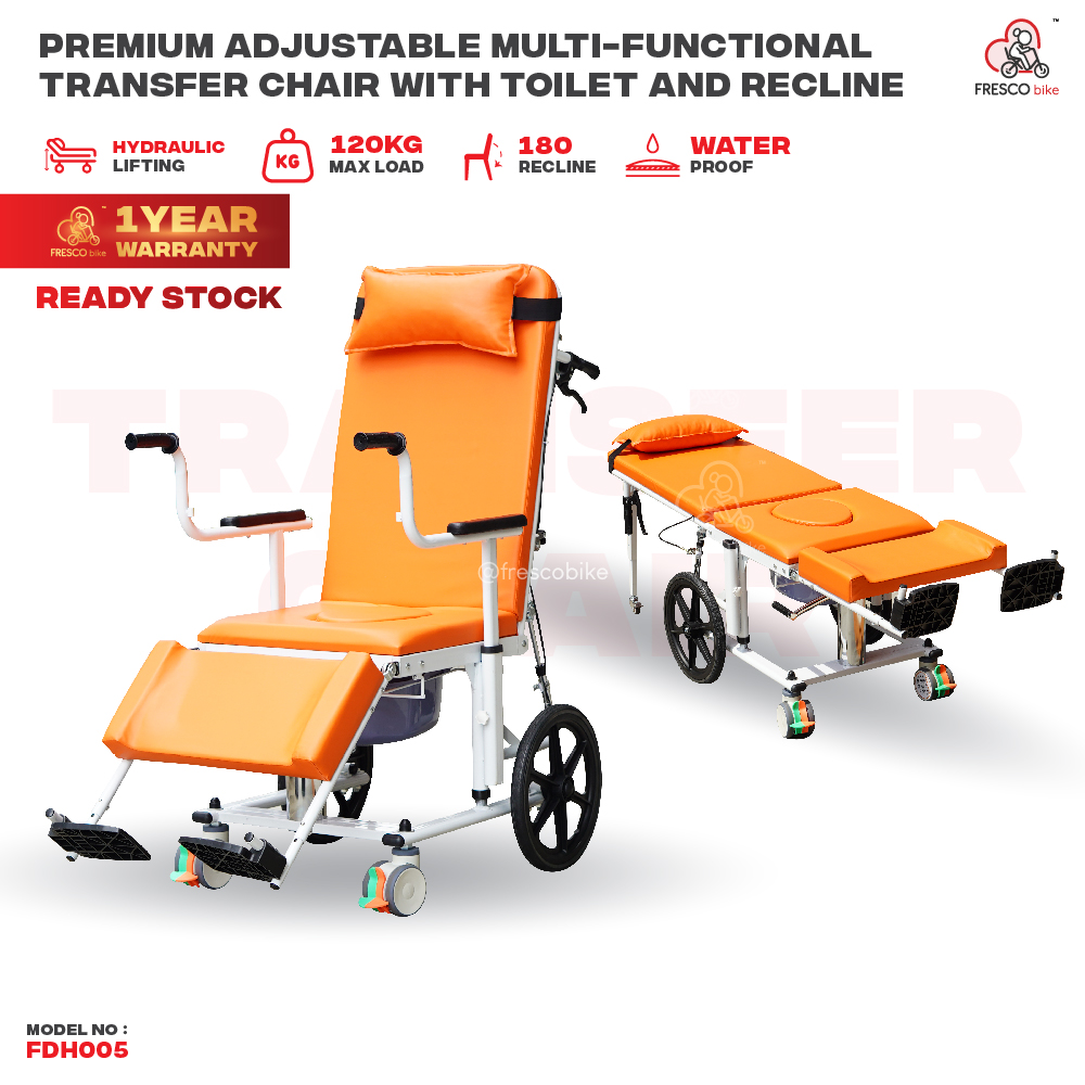 Premium Adjustable Multi-Functional Transfer Chair