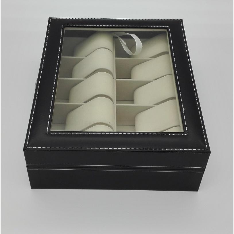 Premium PU Leather Watch Display &amp; Storage Box Case(10 Slots)