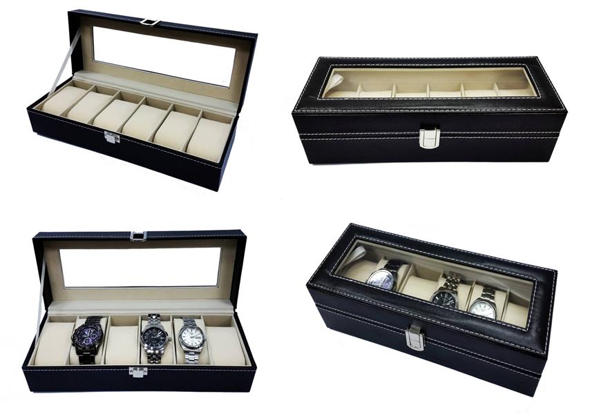 Premium PU Leather Watch Display  &amp; Storage Box Case