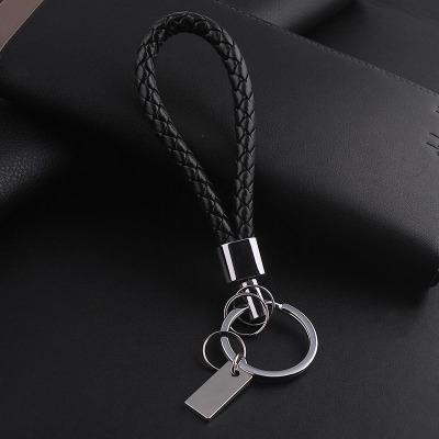 Premium Quality Leather Key Chain with Car Logo Metal Key Keychain