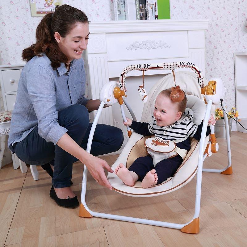 Primi Baby Electric Rocking Chair Portable Swings For Babies Toddler