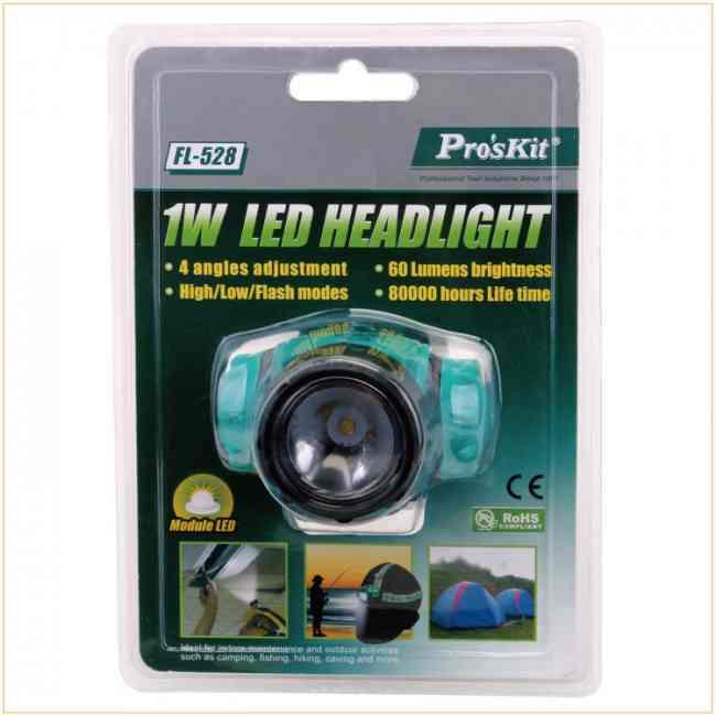 Pro'sKit FL-528 1W LED Head Light
