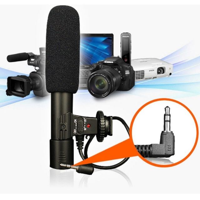 Professional Studio Digital Video Stereo Recording 3.5mm Microphone For Camera