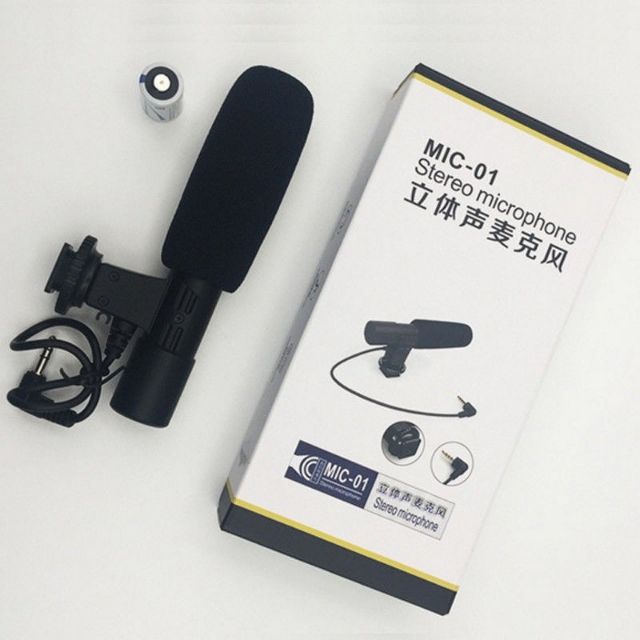 Professional Studio Digital Video Stereo Recording 3.5mm Microphone For Camera