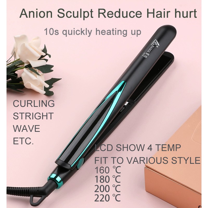 Professional Unisex Anion Hair Curling Iron Hair Curler Hair Straightener Stra