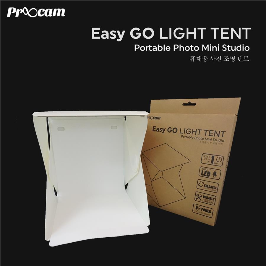 Proocam EASYGO Portable Mini Studio Photo Light Tent with LED Light Pr