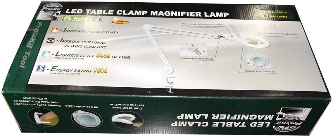 Proskit Ma 1209li Led Table Clamp End 7 18 2019 4 15 Pm Proskit Ma 1209li Led Table Clamp Magnifier Lamp
