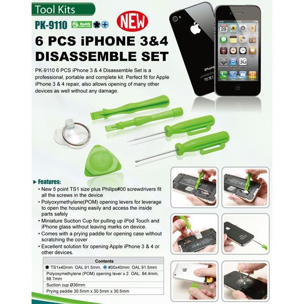 PROSKIT PK-9110 6 Pcs iPHONE Series Disassemble Set