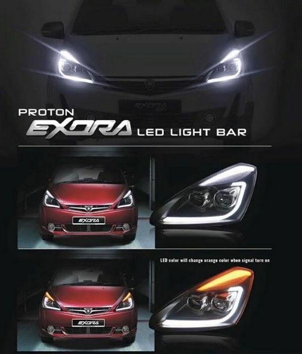 Proton Rugi.PROTON EXORA L Style DRL LED Light End 10:02 