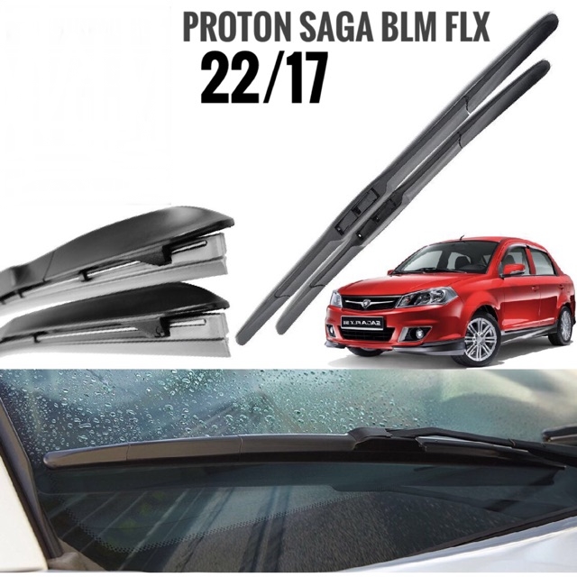 Proton Saga Blm Flx Silicon Mugen Wiper Three Section Fully Press 22/17 1 Set 