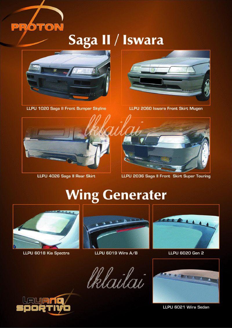Proton Saga II / Iswara Body Kits - Wing Generater Kia Spectra/Gen2/Wi