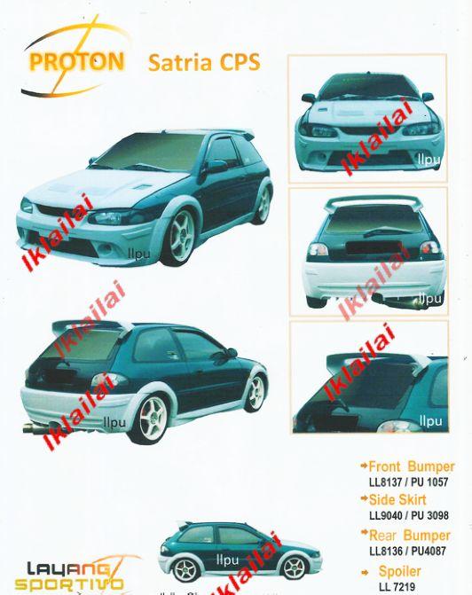 Proton Satria CPS Style Full Set Body Kit [Bumper/Skirt/Spoiler]