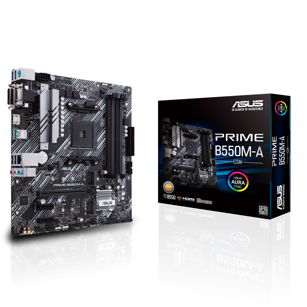 PWP ASUS PRIME B550M-A/CSM DDR4 mATX MOTHERBOARD &amp; AMD RYZEN 5 5500