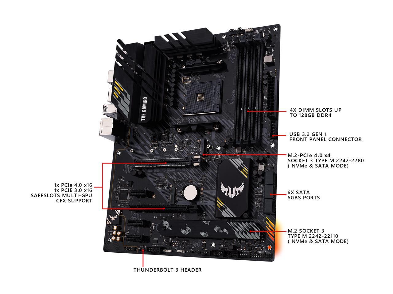 PWP ASUS TUF GAMING B550-PLUS ATX &amp; AMD RYZEN 5 PRO 4650G MPK