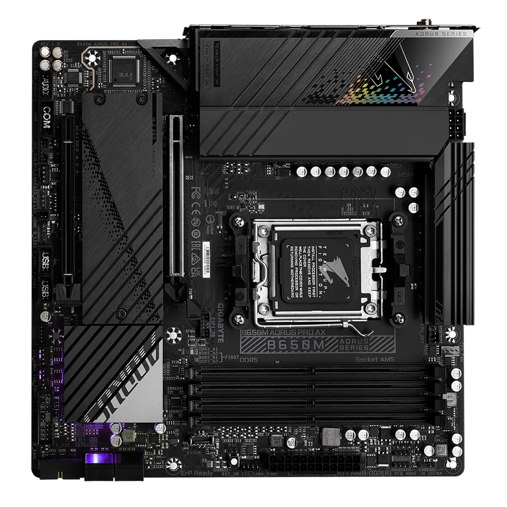 PWP GIGABYTE B650M AORUS PRO AX DDR5 ATX &amp; AMD RYZEN 5 7600X PROCESSOR
