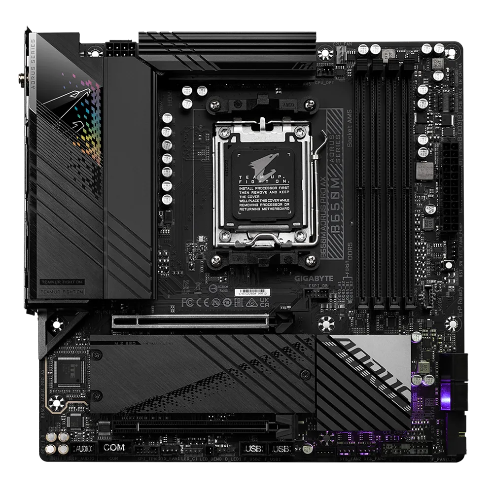PWP GIGABYTE B650M AORUS PRO AX DDR5 ATX &amp; AMD RYZEN 7 7700 PROCESSOR