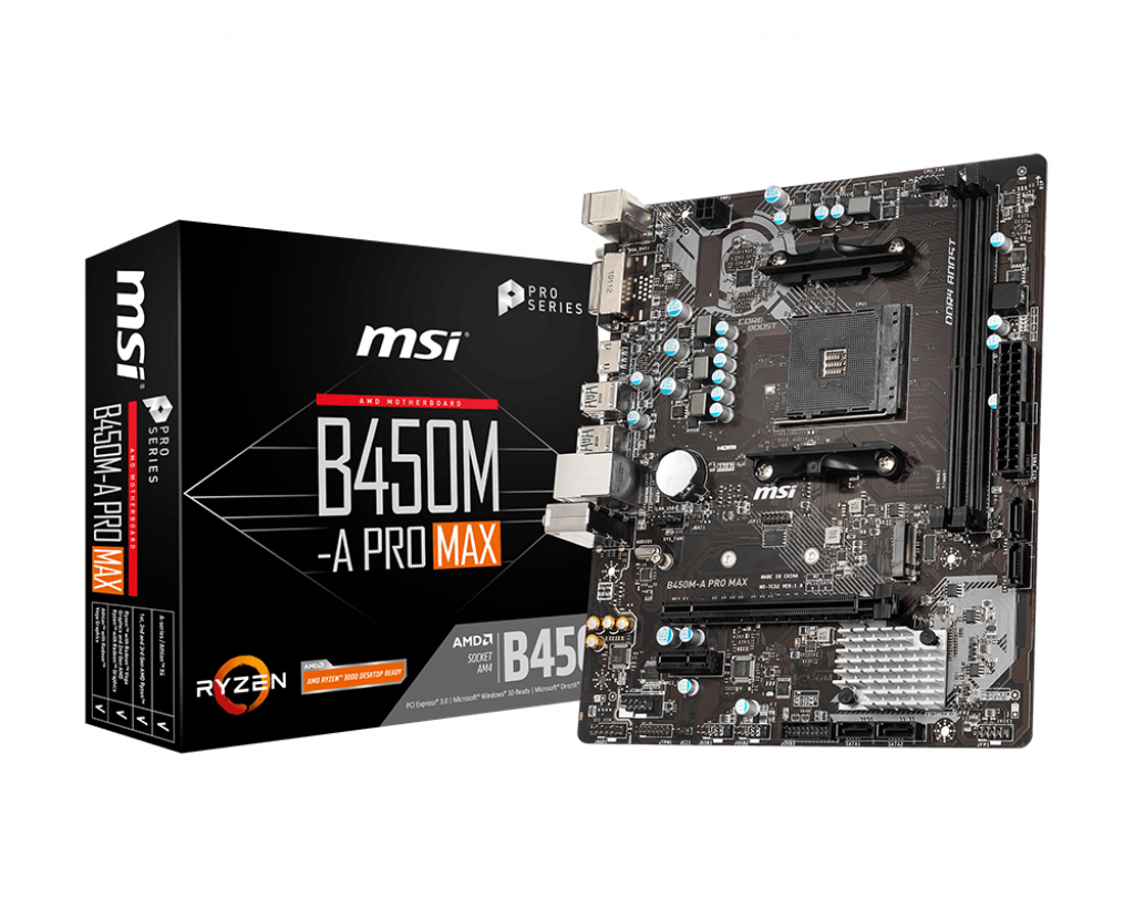 PWP MSI B450M-A PRO MAX mATX &amp; AMD RYZEN 5 5600X PROCESSOR