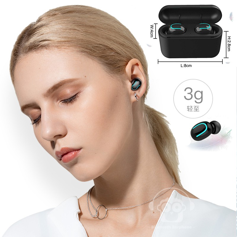 Q32 Wireless In-Ear Bluetooth Earphone Portable Stereo Sport Earbud Headset