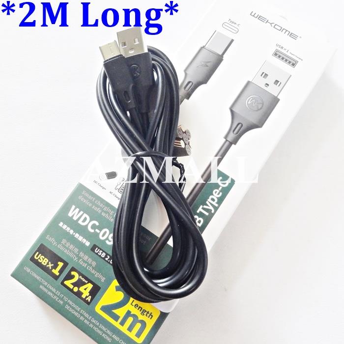 (QC 3.0) WEKOME 092a 2M Type C USB Cable Huawei P9 Nova 4 4e 2 Plus