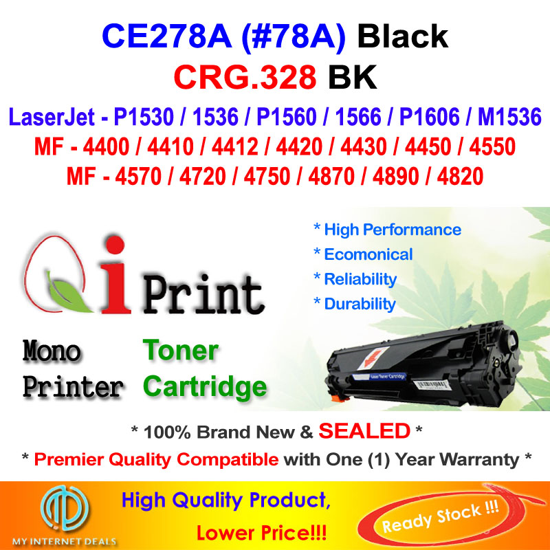 Qi Print HP CE278A 78A P1560 M1536 CRG 328 Toner Compatible * SEALED *