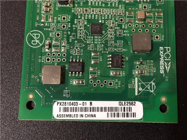 QLogic QLE2562 FC HBA Dual Port 8Gb PCIe Adapter 2x Finisar 8GB Transc