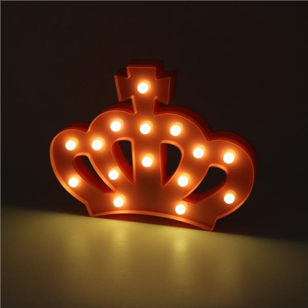  Queen Princess Kings Crown Marquee Sign Light Decoration for Bedroom