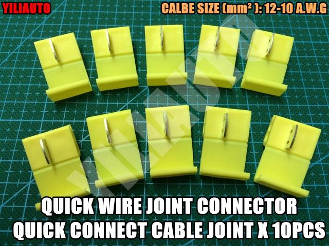 Quick Wire Joint Connector Quick Connect Cable Joint 12 10 A W G