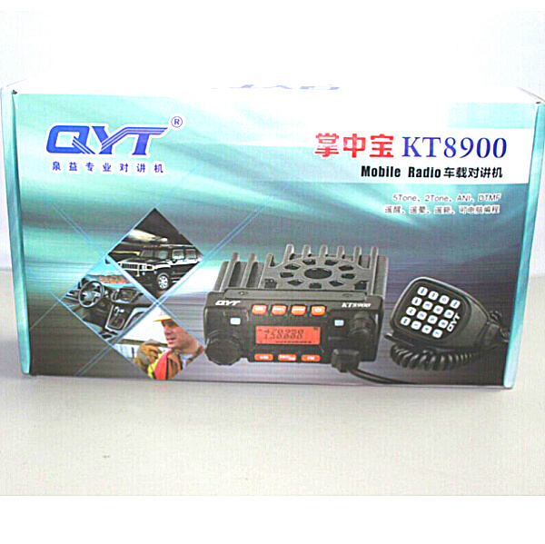 QYT KT- 8900 Dual Band Mobile Rig Mobile Radio Connect Cigar Lighte