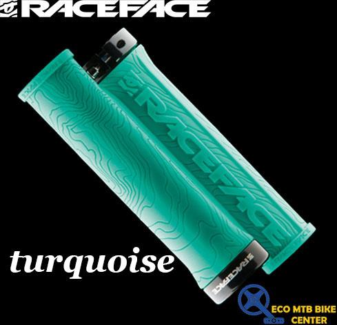 RaceFace Half Nelson Grips - Turquoise, Lock-On