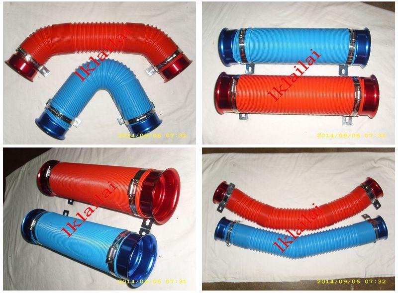 RACING SPORT Aluminum Cold Air Filter Intake Pipe [Red / Blue]