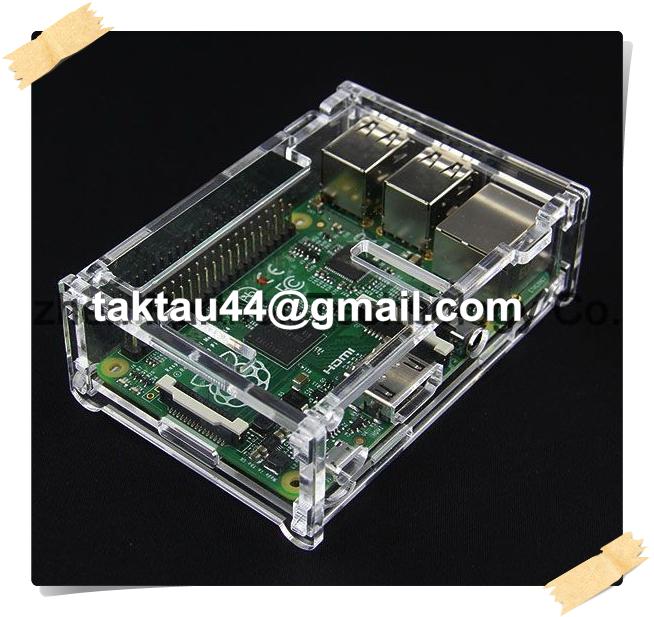 Raspberry Pi 1 Pi 2 Pi 3 Model B B Case Enclosure Box 3 Heat Sink Kit