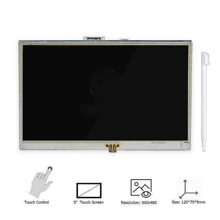 Raspberry Pi 5 inch Touchscreen LCD (Free Touch Pen)