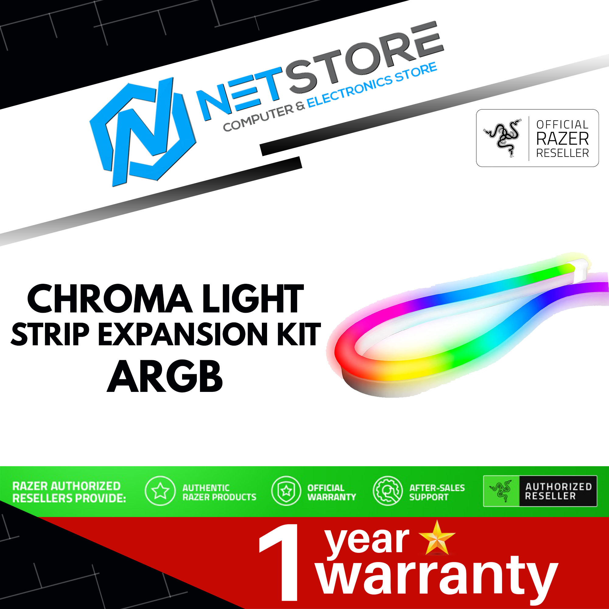 RAZER CHROMA LIGHT STRIP EXPANSION KIT ARGB - RZ34-04020200-R3M1